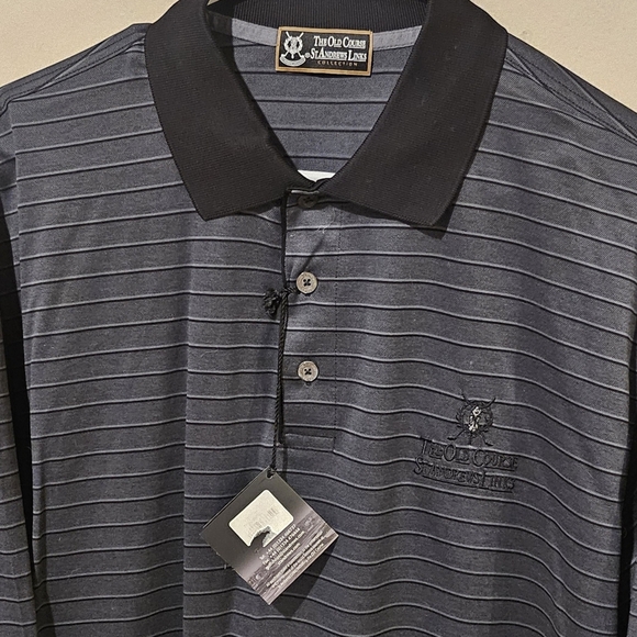NWT The Old Course St. Andrews Performance Golf Polo Shirt - Size Large - Picture 2 of 7